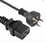 阿根廷電源線,三芯接地,10A插頭,IEC60320 C19母插，服務器，數據庫，PDU電源線 ,定制電線長度，IRAM認證