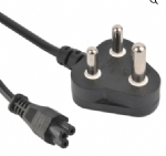 南非電源線，6A小南非插頭，16A大南非插頭，IEC 60320 C5 米老鼠，梅花尾，筆記本電源線 ,定制電線長度，SABS認證