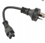 澳大利亞電源線（SAA電源線）三芯奧標10A插頭，IEC 60320 C5 米老鼠，梅花尾，筆記本插座，澳大利亞SAA認證規標準AC電源連接線