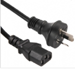 澳大利亞電源線（SAA電源線）三芯奧標10A插頭，IEC 60320 C13 品子尾，電腦插，澳大利亞SAA認證安規標準AC電源連接線