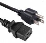 日本電源線,三芯15安，直角插頭，IEC60320 C19母插，服務器，數據庫，PDU電源線 ,定制電線長度, PSE JET認證