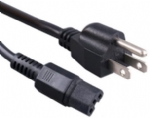 日本電源線,三芯15安，直角日本插頭，IEC 60320 C15 凹槽品子尾，耐熱型插座 ,定制電線長度, PSE JET認證