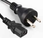 丹麥電源線，丹麥三芯16A插頭，IEC 60320 C13 品子尾，電腦插,定制電線長度，DEMKO，VDE認證