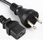 丹麥電源線，丹麥三芯16A插頭，IEC 60320 C19母插，服務器，數據庫，PDU電源線,定制電線長度，DEMKO，VDE認證
