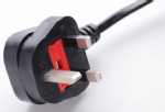 英國(guó)電源線 (UK電源) 帶保險(xiǎn)絲，注塑式大英插頭，BSI1363A ASTA 認(rèn)證安規(guī)標(biāo)準(zhǔn)AC電源連接線