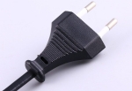 歐洲電源線,CEE7/16,歐插，2.5A，兩芯歐盟，德國，通用插頭，IEC 60320 C7八字尾插座連接器，VDE安規認證電源連接線