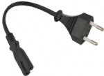歐洲電源線,CEE7/16,歐插，2.5A，兩芯歐盟，德國，通用插頭，IEC 60320 C7八字尾插座連接器，VDE安規(guī)認證電源連接線