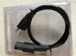 美國(guó)電源線，UL電源線，IEC 60320 C15 凹槽品子尾，耐熱型插座 ，三芯NEMA5-15P北美通用插頭，定制電源線長(zhǎng)度，美國(guó)UL，加拿大cUL認(rèn)證