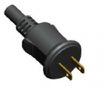 美國電源線 (UL電源線) 兩芯防水插頭 NEMA 1-15P 美國UL加拿大cUL認證安規標準AC電源連接線