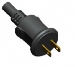 美國電源線 (UL電源線) 兩芯防水插頭 NEMA 1-15P 美國UL加拿大cUL認證安規標準AC電源連接線