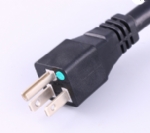 美國電源線 (UL電源線) 醫用插頭，醫用電源線，15A , 125V, 三芯U形接地針，北美ETL認證安規標準AC電源連接線