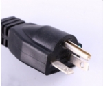 美國電源線 (UL電源線) 醫用插頭，醫用電源線，20A,125V,5-20P，三芯U形接地針插頭 ,北美ETL認證安規標準AC電源連接線