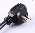 美國電源線 (UL電源線)三芯彎NEMA5-15P，帶過載保護，熱保護插頭，美國UL加拿大cUL認證安規AC電源連接線