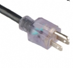 美國電源線 (UL電源線)透明NEMA 5-15P 美國UL加拿大cUL認證安規標準AC電源連接線插頭