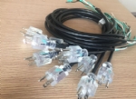 美國電源線 (UL電源線)透明NEMA 5-15P 美國UL加拿大cUL認證安規(guī)標準AC電源連接線插頭