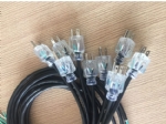 美國電源線 (UL電源線)透明NEMA 5-15P 美國UL加拿大cUL認證安規(guī)標準AC電源連接線插頭