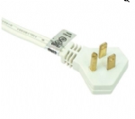 美國電源線 (UL電源線)三芯彎頭斜角45度NEMA 5-15P 美國UL加拿大cUL認證安規標準AC電源連接線插頭